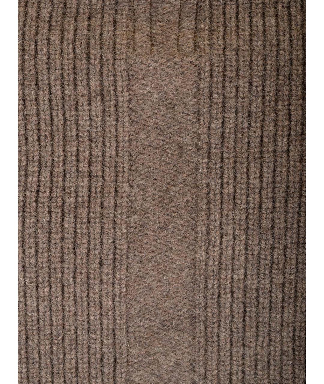 RICK OWENS Коричневый кашемировый джемпер / свитер, фото 5