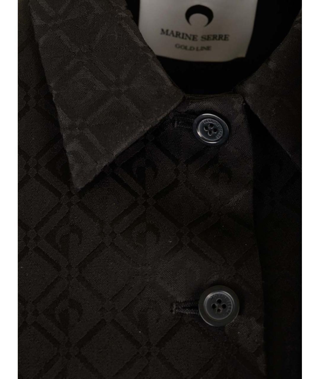 MARINE SERRE Черная вискозная куртка, фото 4