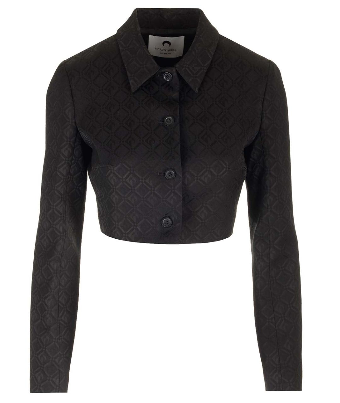 MARINE SERRE Черная вискозная куртка, фото 1