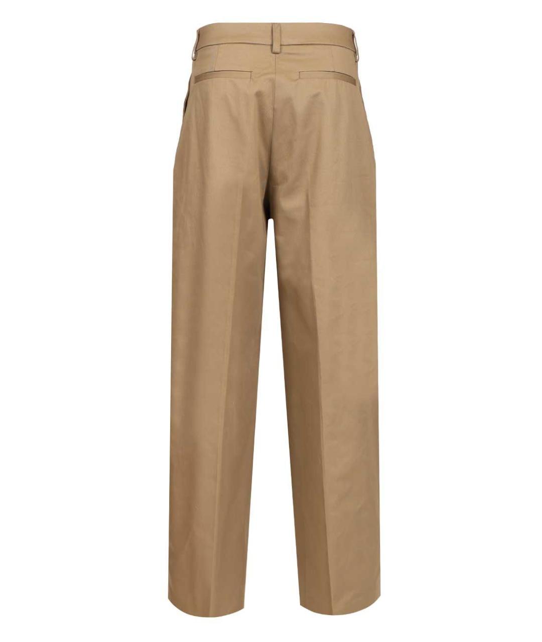 THELATEST Бежевые хлопковые прямые брюки, фото 2