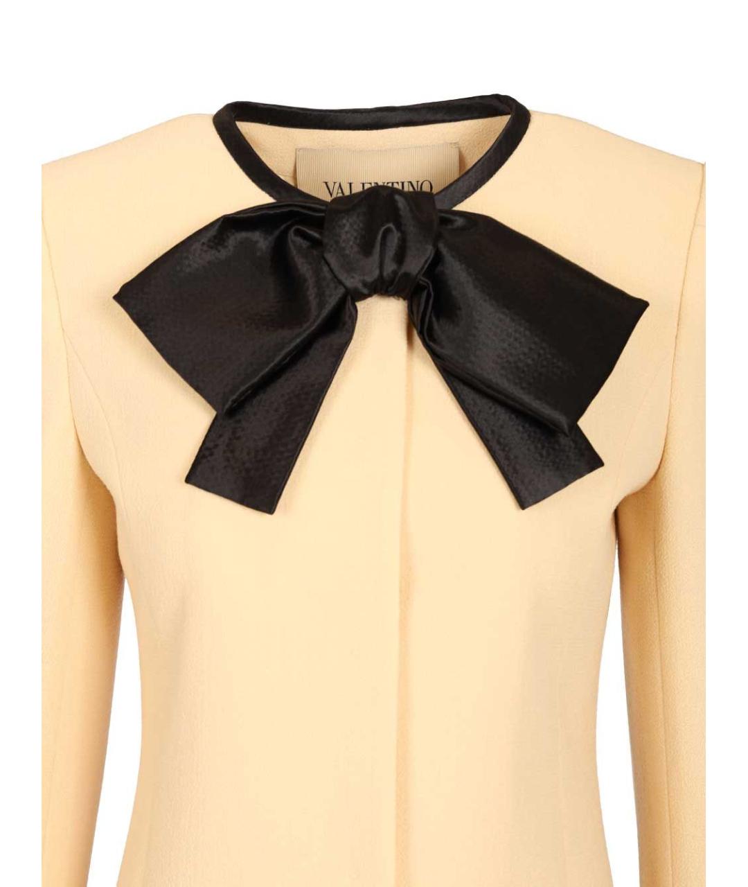 VALENTINO Бежевое шерстяное пальто, фото 3