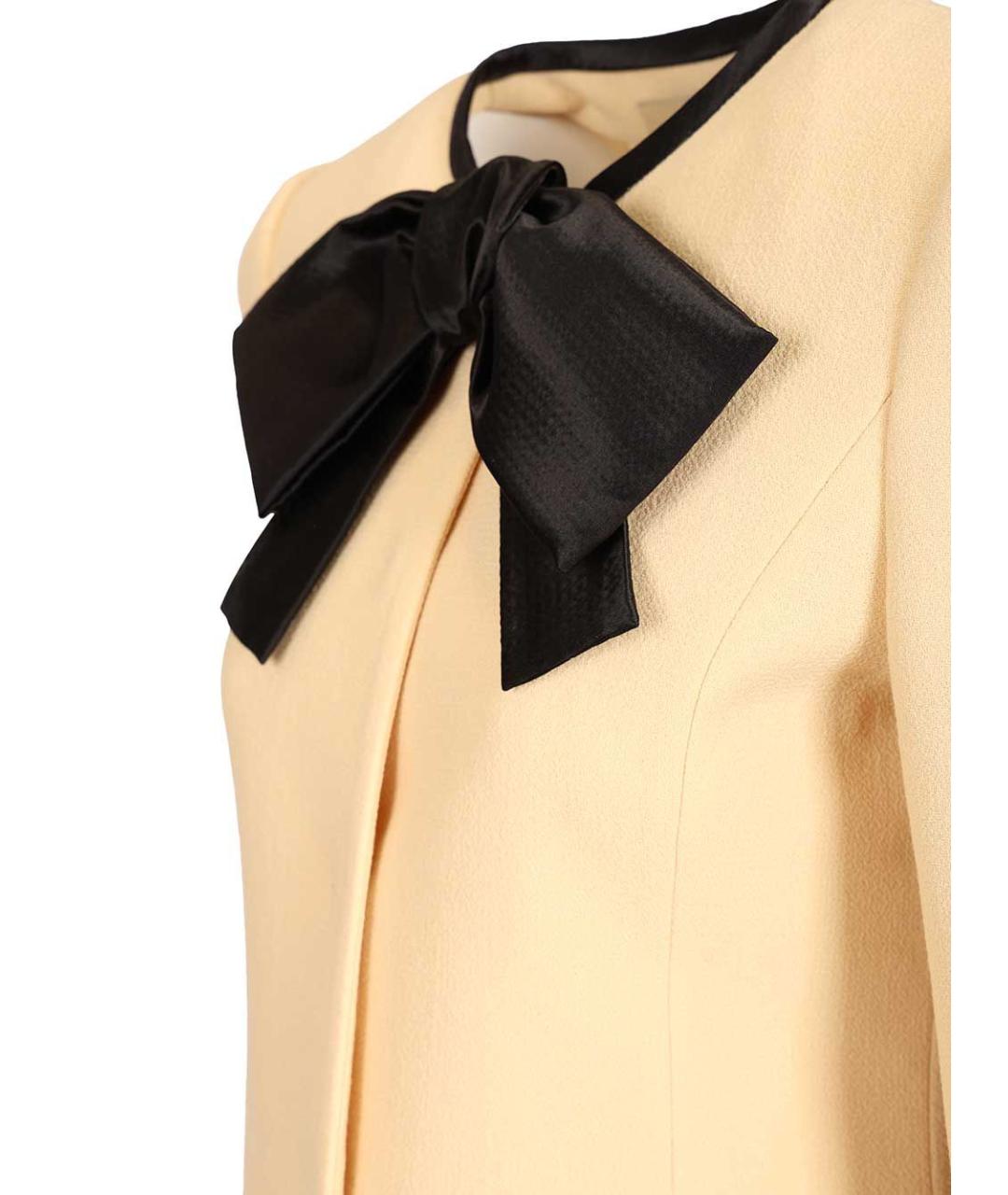 VALENTINO Бежевое шерстяное пальто, фото 4