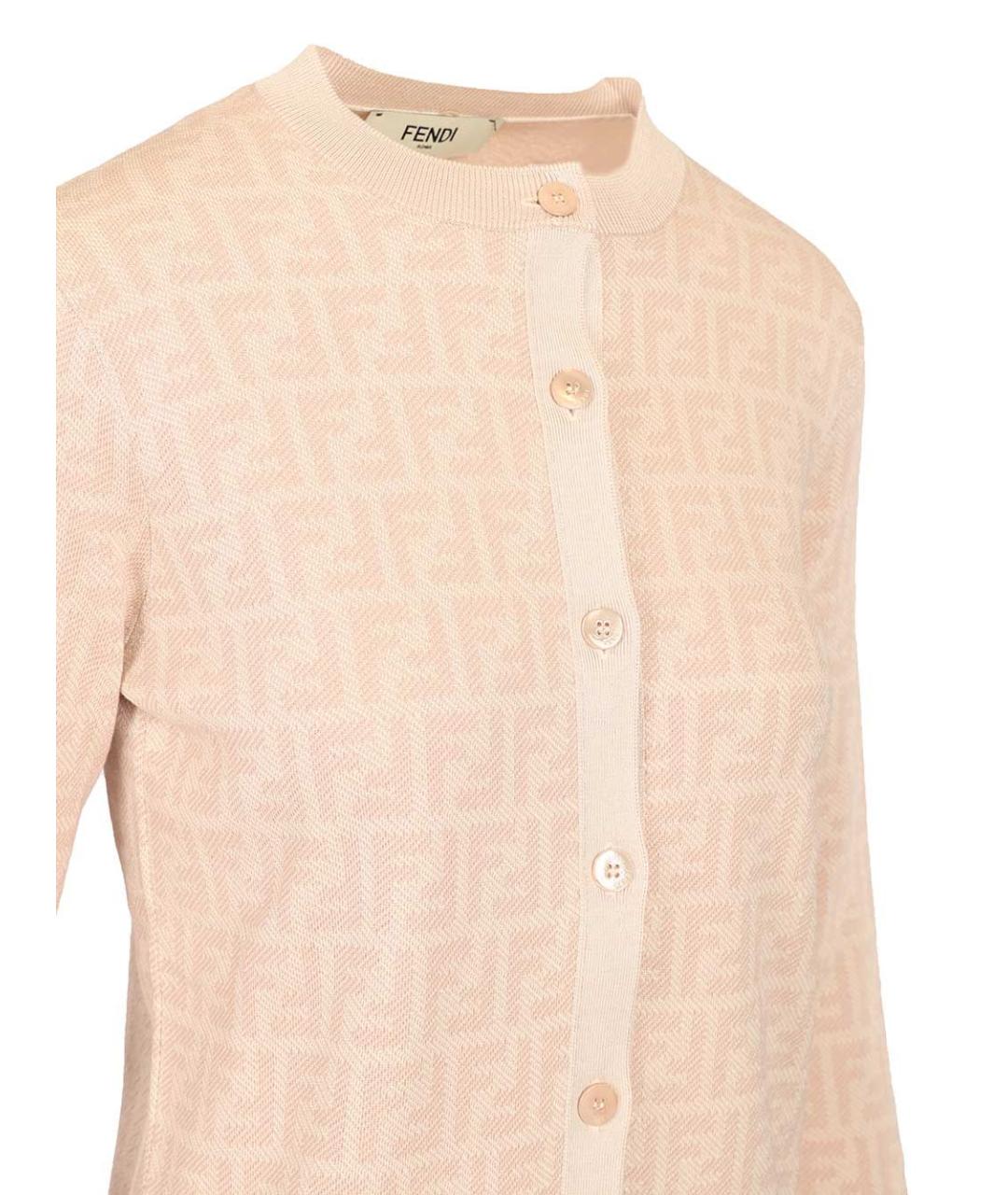 FENDI Розовый шерстяной джемпер / свитер, фото 5