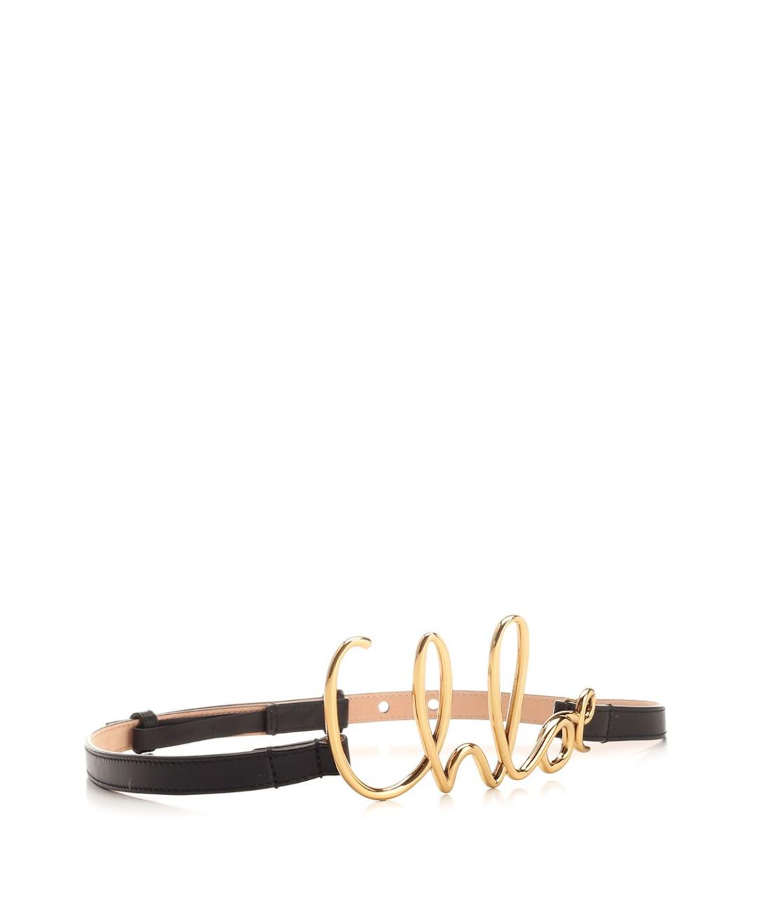 CHLOE Черный кожаный ремень, фото 2