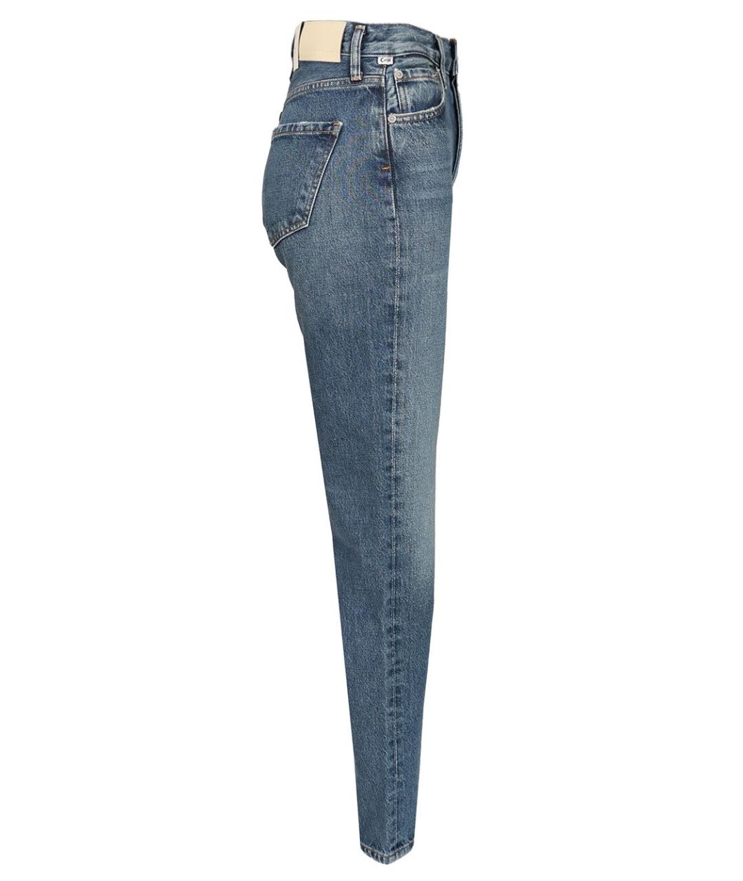 Citizien Of Humanity Синие хлопковые прямые джинсы, фото 3