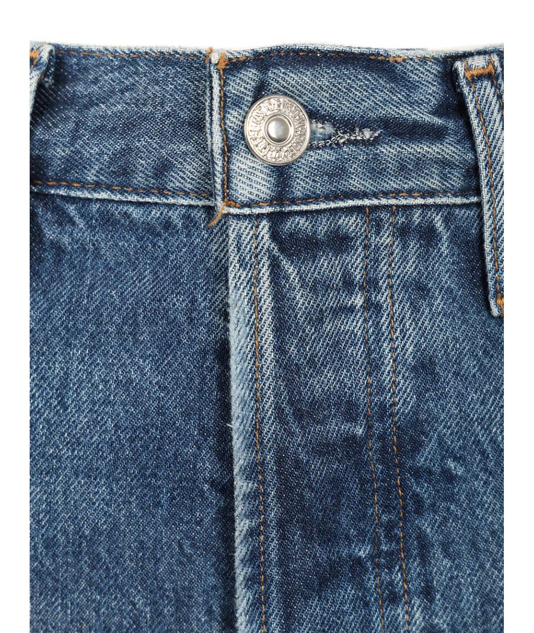 Citizien Of Humanity Синие хлопковые прямые джинсы, фото 4