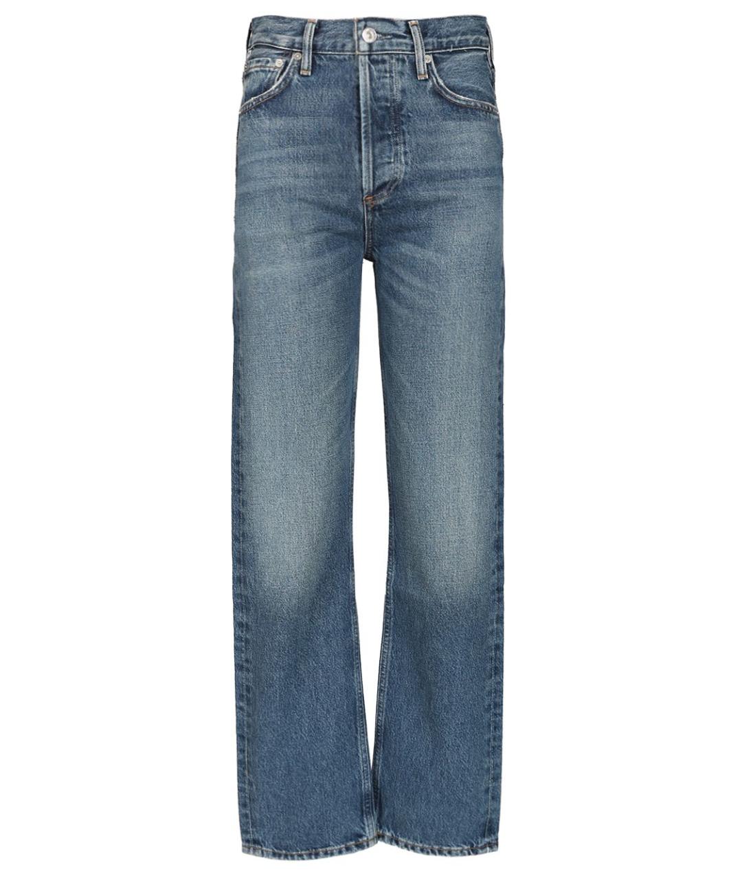 Citizien Of Humanity Синие хлопковые прямые джинсы, фото 1