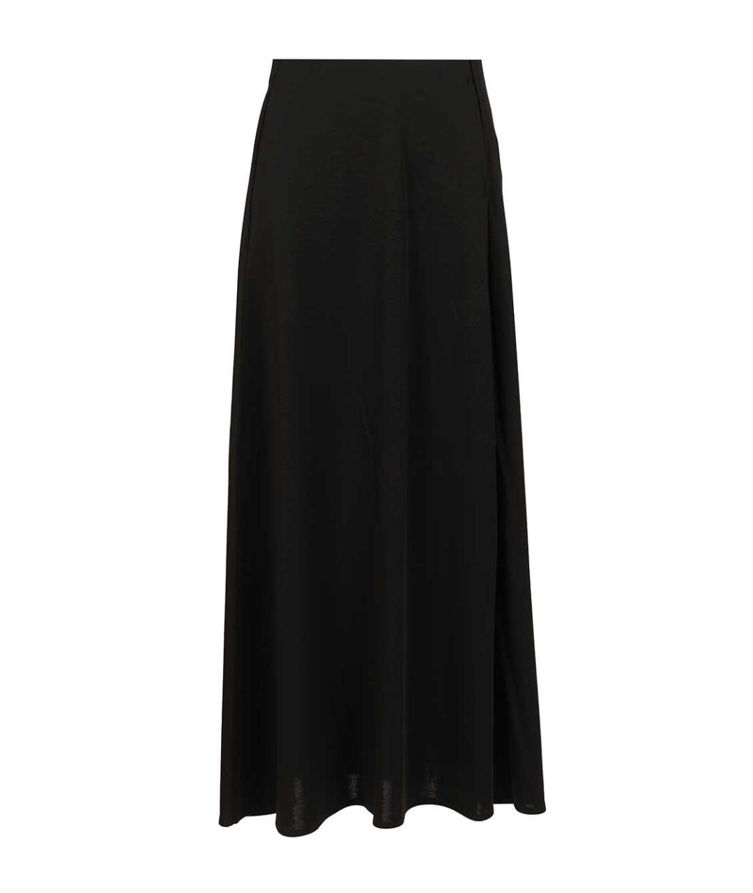 MAX MARA Черная шерстяная юбка миди, фото 1