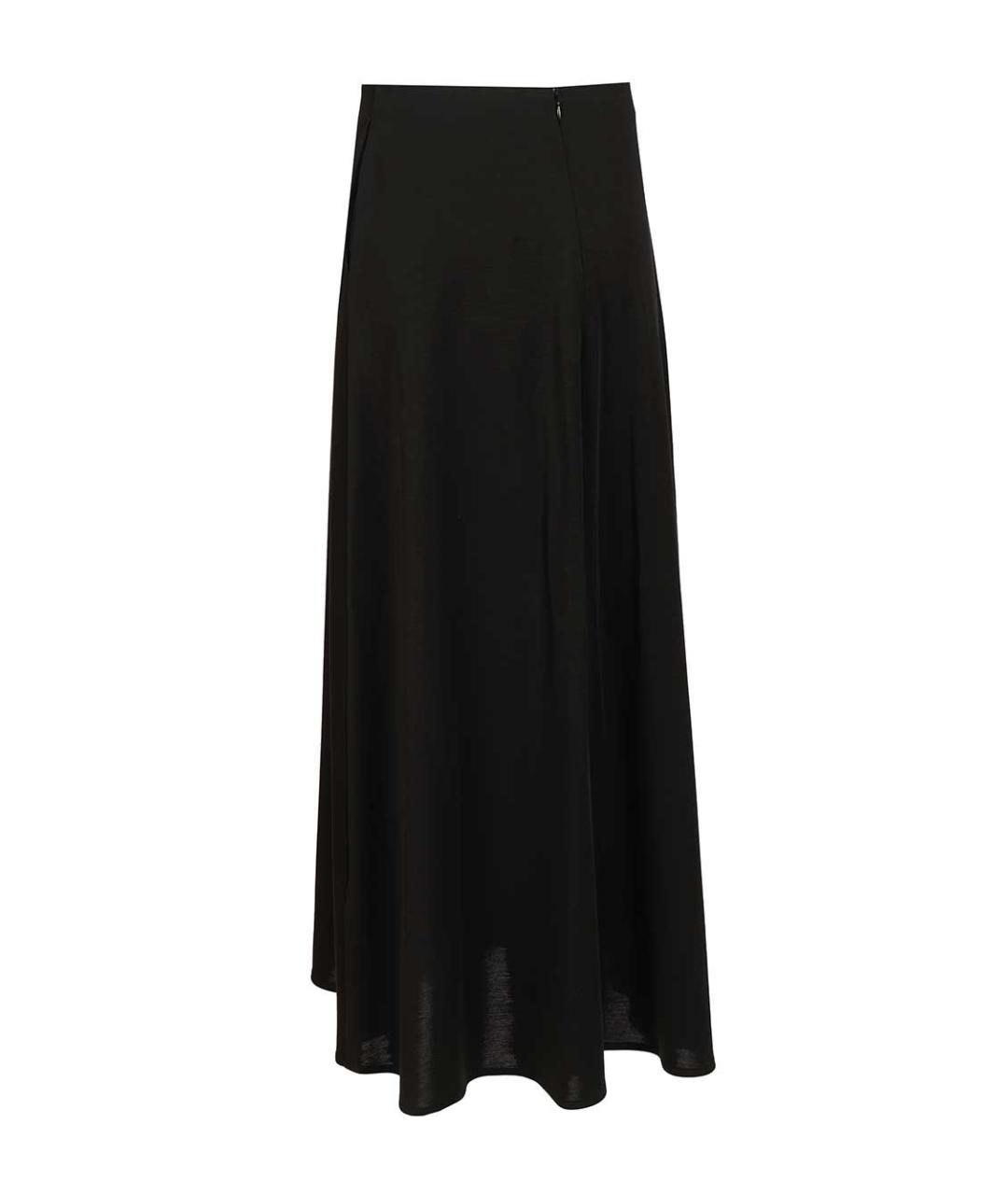 MAX MARA Черная шерстяная юбка миди, фото 2