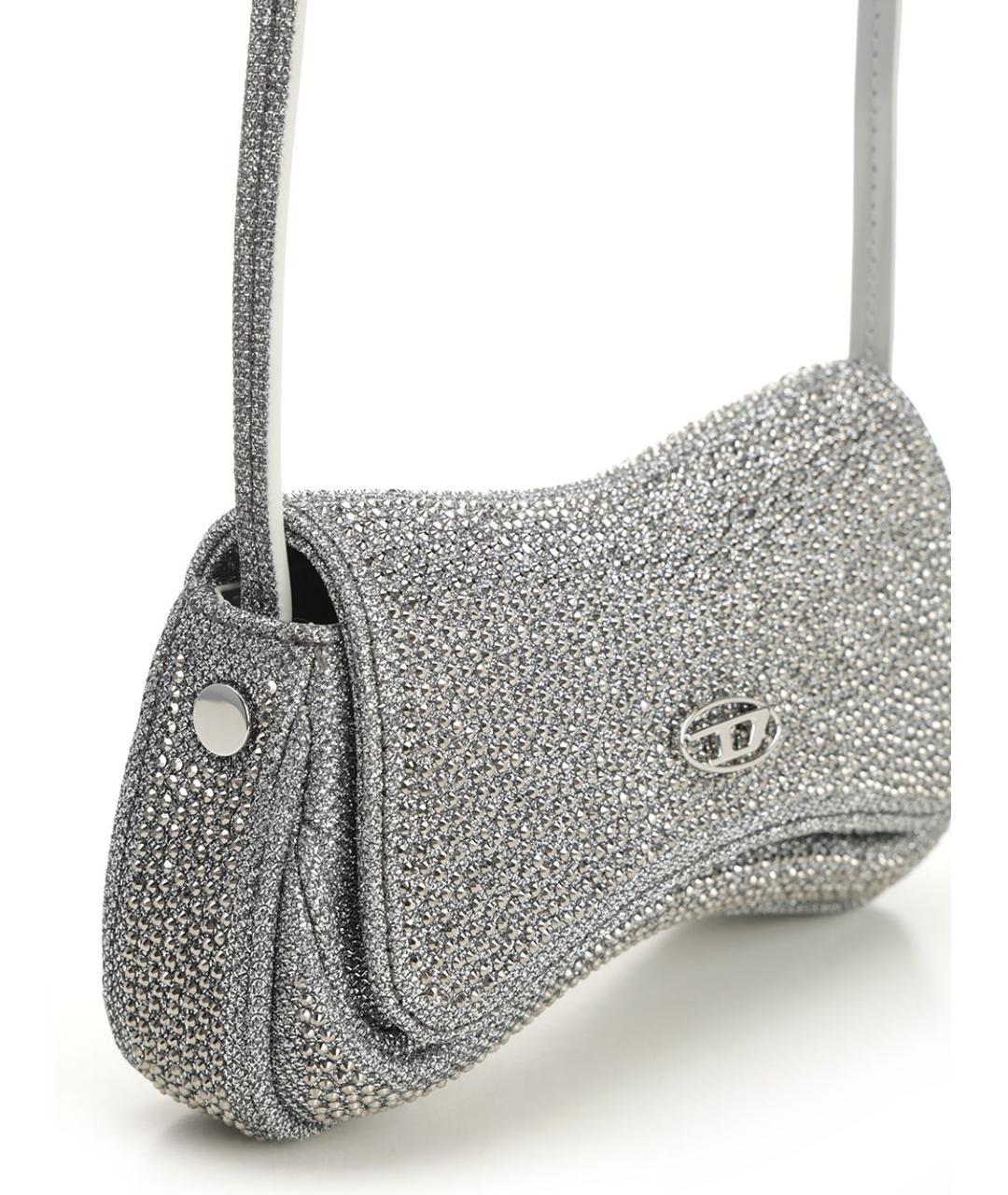 DIESEL Серебряная сумка через плечо, фото 5