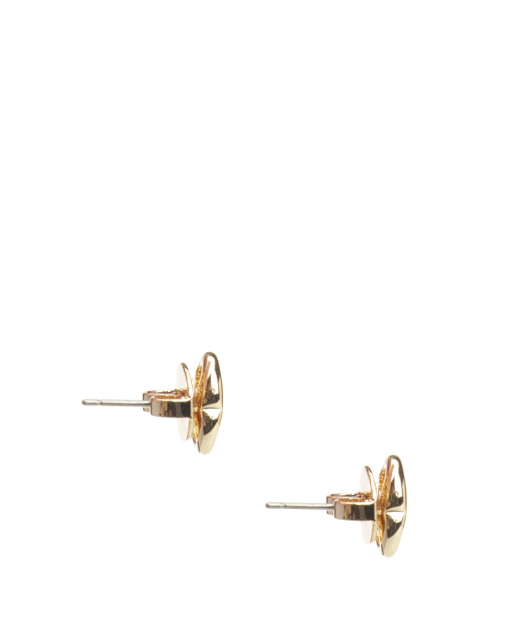 TORY BURCH Золотые металлические серьги, фото 2