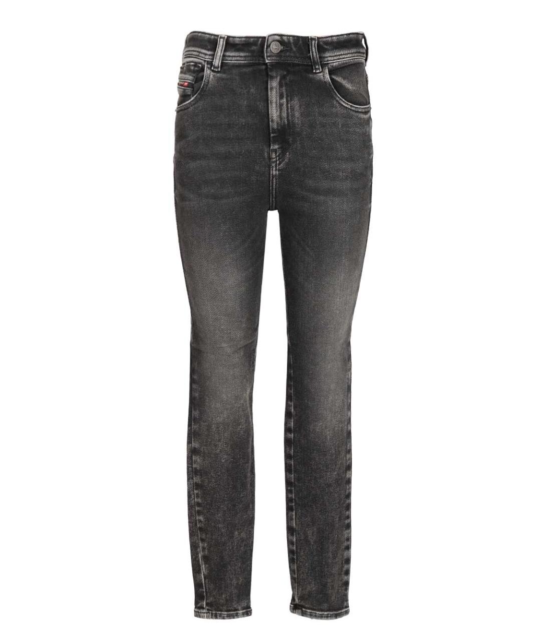 DIESEL Серые хлопко-эластановые джинсы слим, фото 1