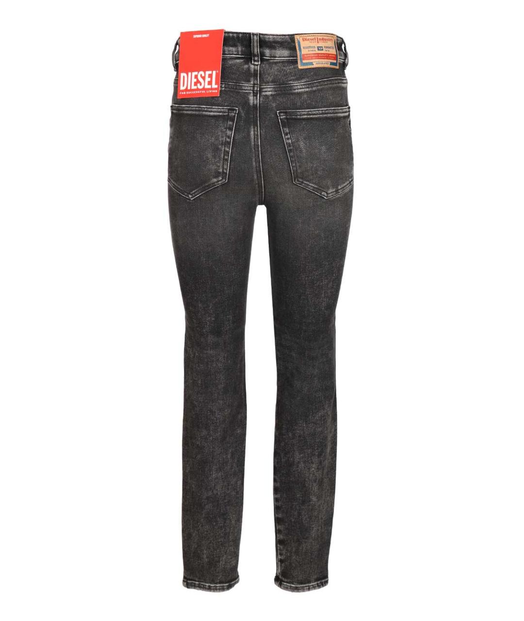 DIESEL Серые хлопко-эластановые джинсы слим, фото 2