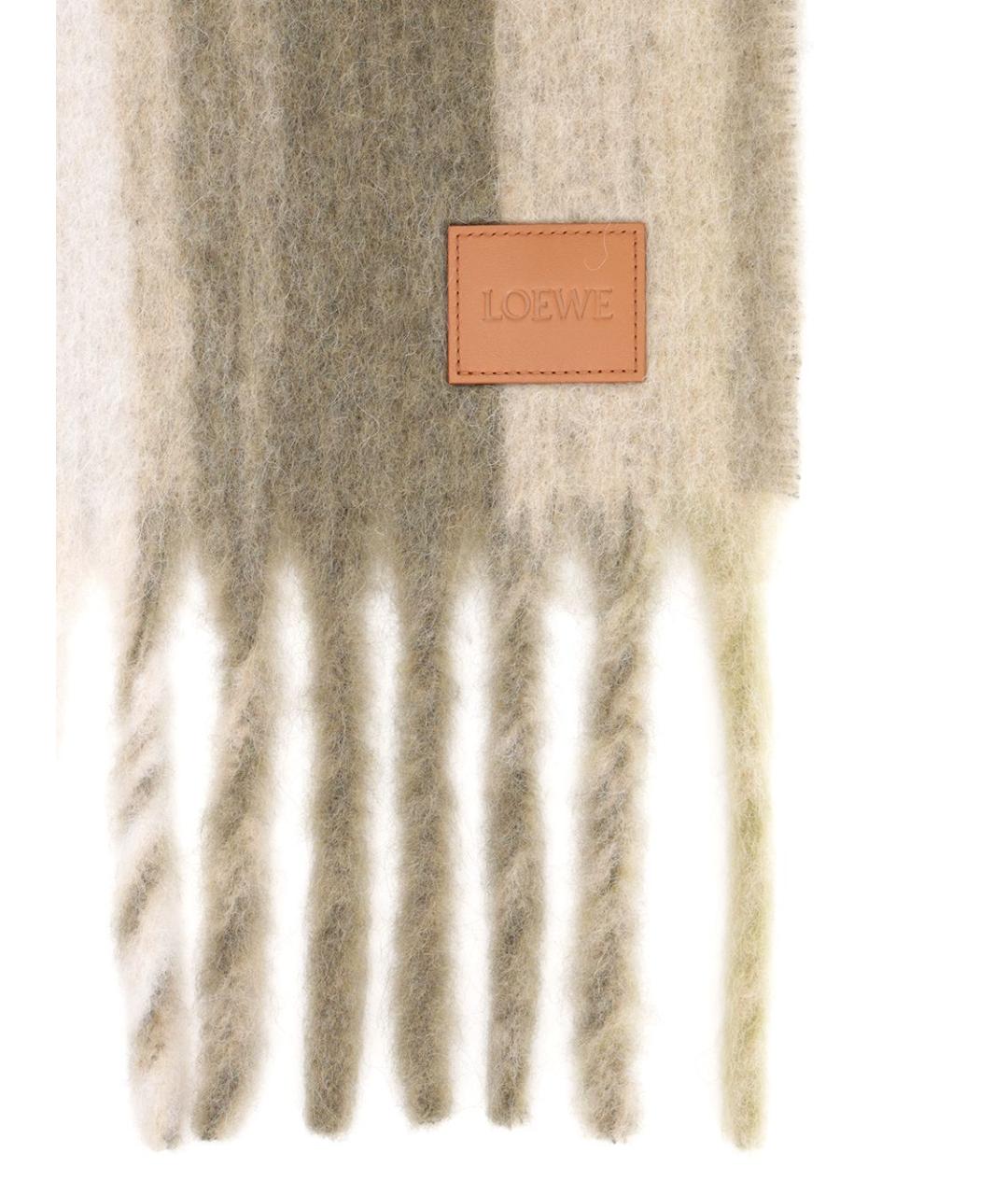 LOEWE Мульти шерстяной шарф, фото 2