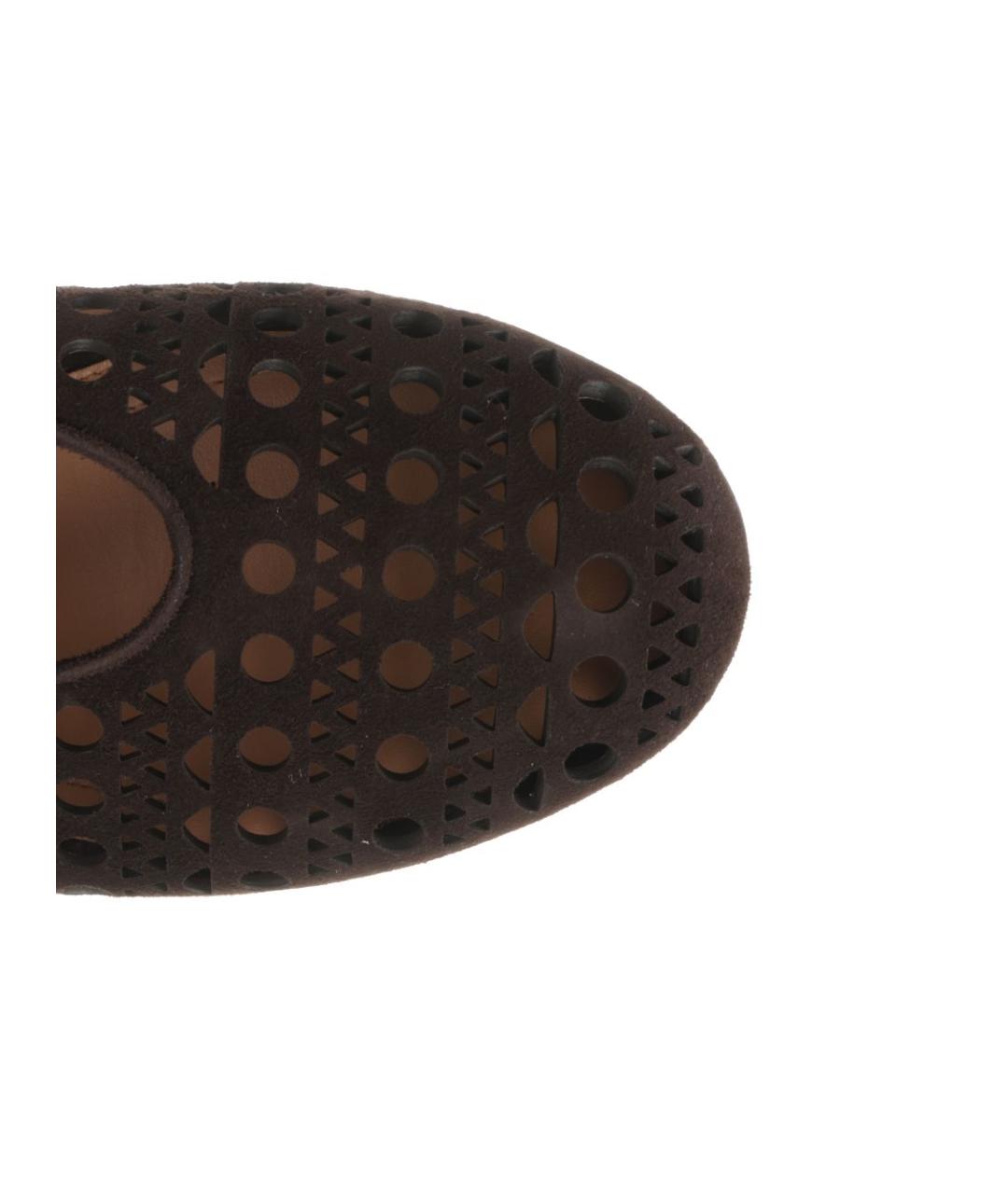 ALAIA Коричневые замшевые балетки, фото 4