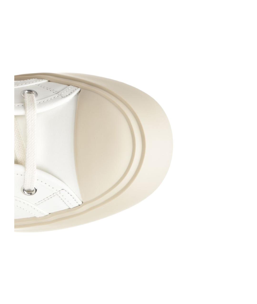 MARNI Белые кожаные кроссовки, фото 4