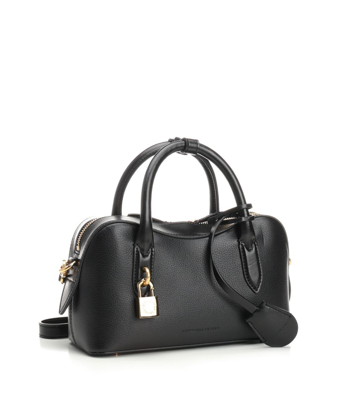 STELLA MCCARTNEY Черная сумка с короткими ручками из искусственной кожи, фото 2