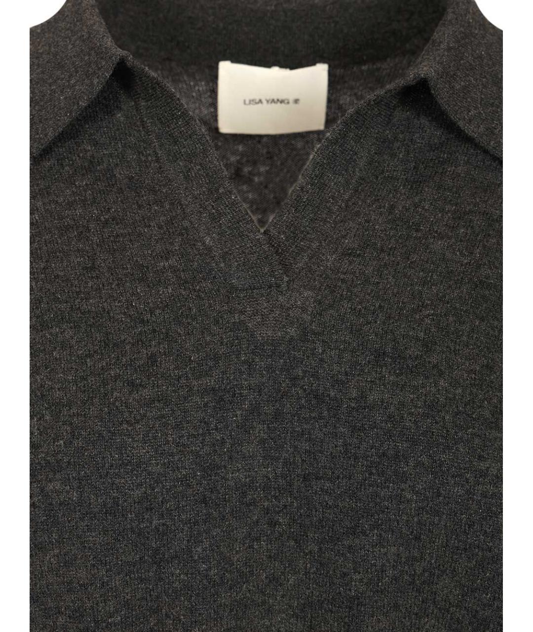 LISA YANG Антрацитовый кашемировый джемпер / свитер, фото 4