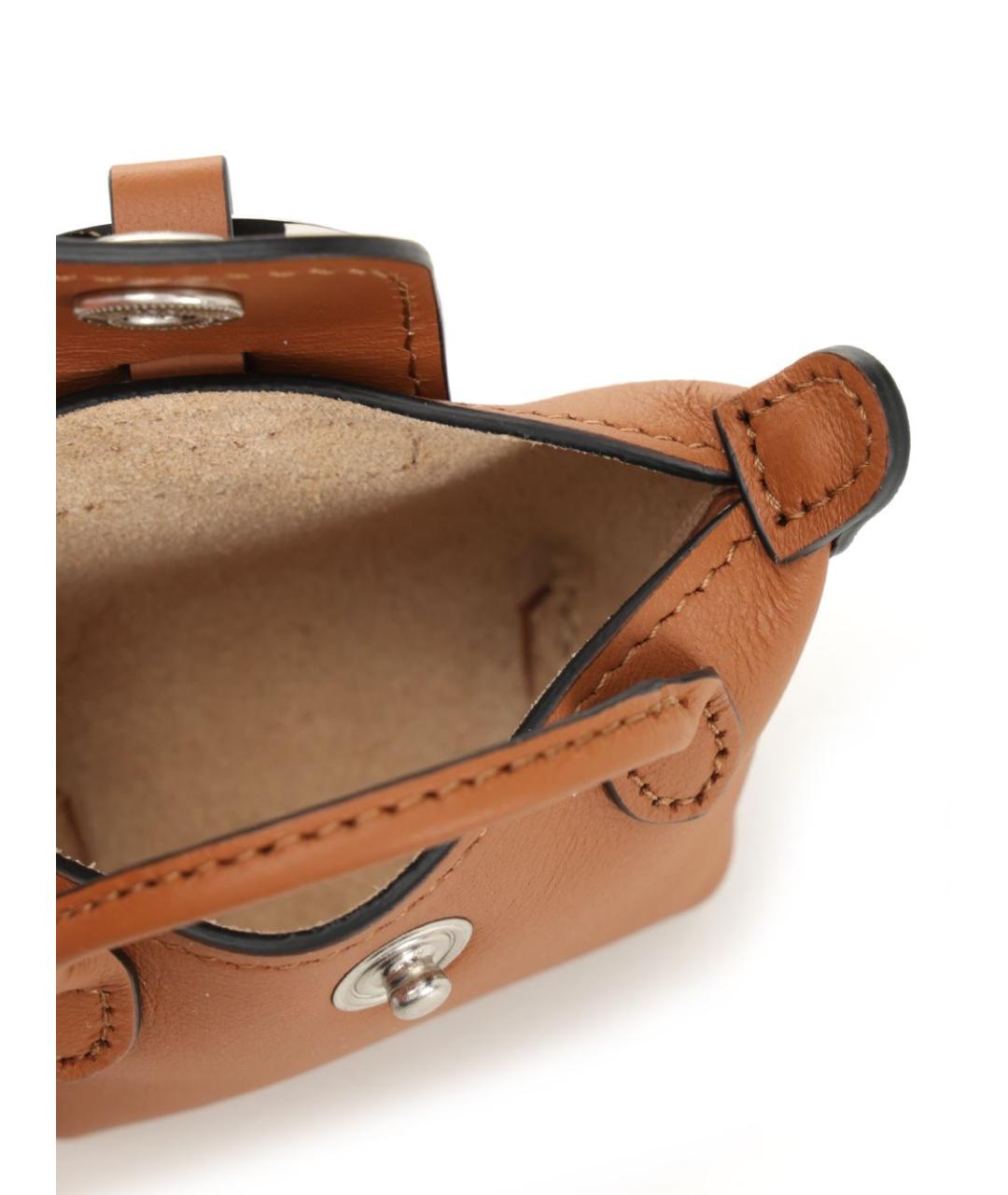 LONGCHAMP Коричневый брелок, фото 4