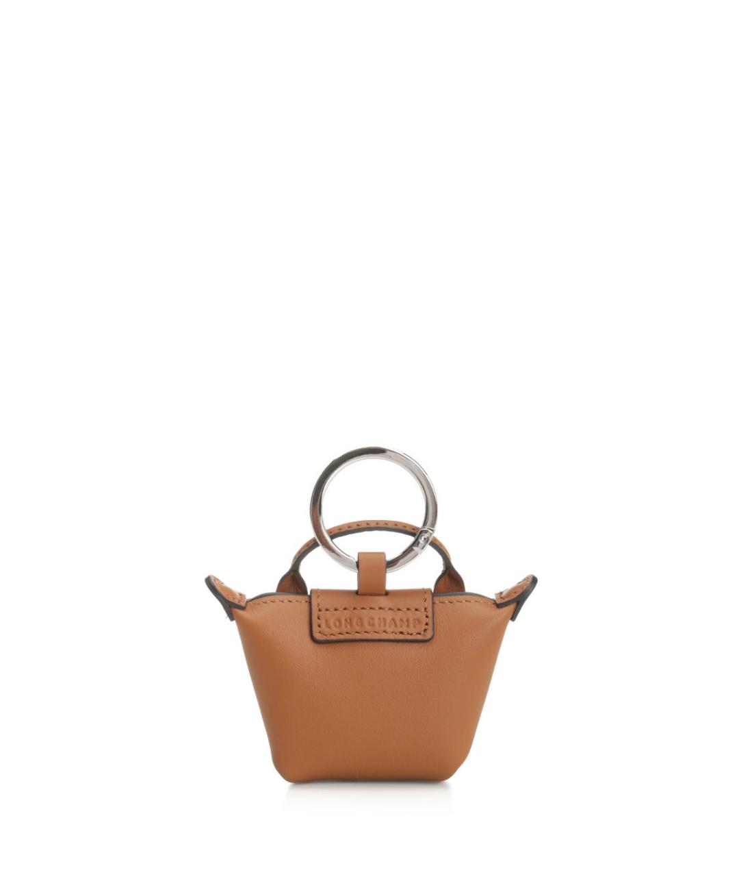 LONGCHAMP Коричневый брелок, фото 3