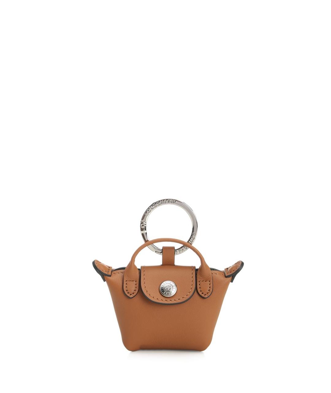 LONGCHAMP Коричневый брелок, фото 1