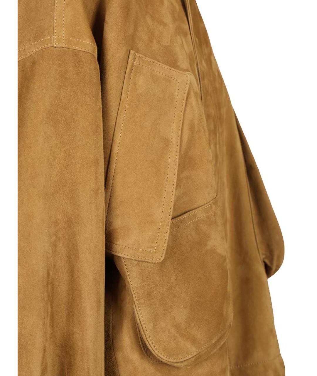 THE ATTICO Бежевая замшевая куртка, фото 5