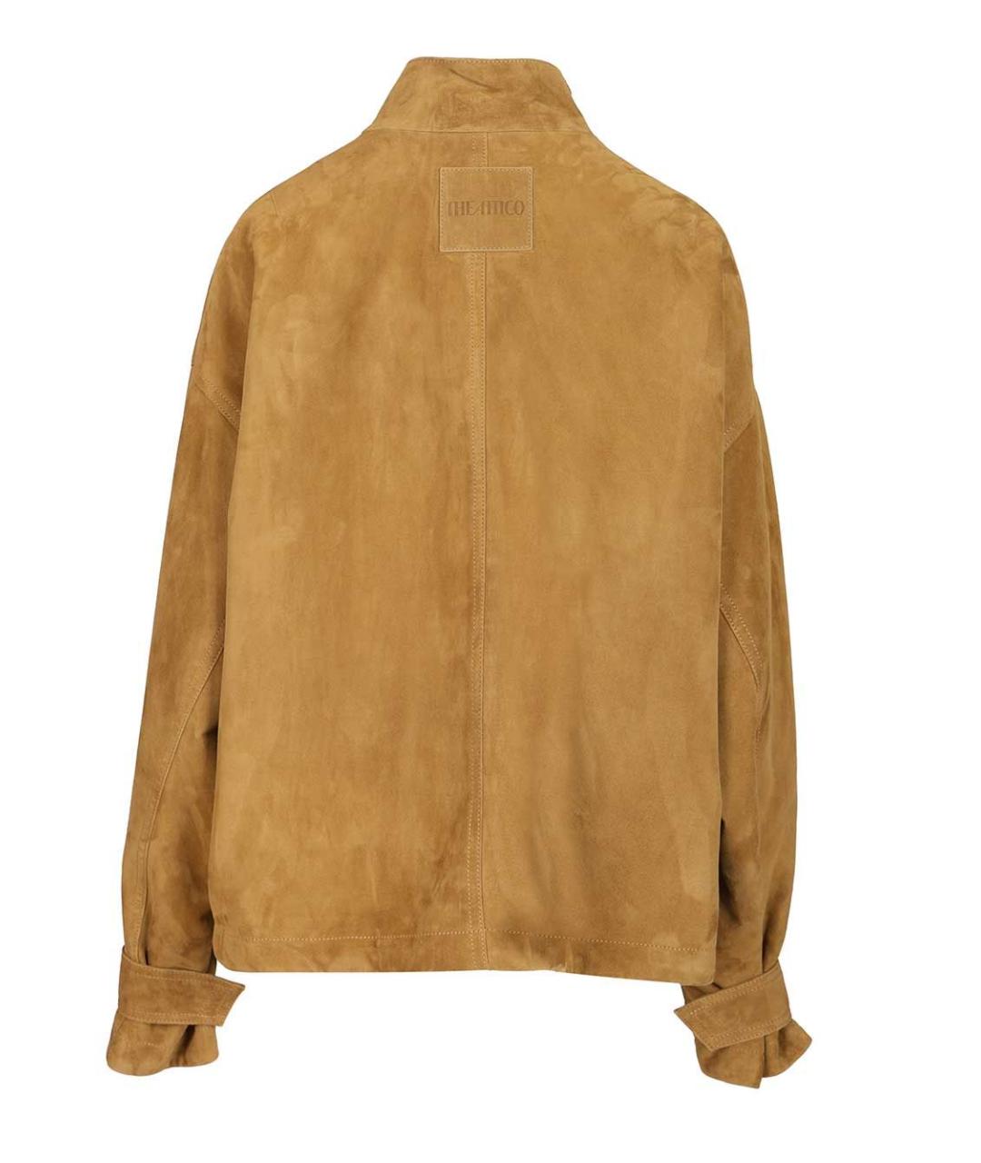 THE ATTICO Бежевая замшевая куртка, фото 2