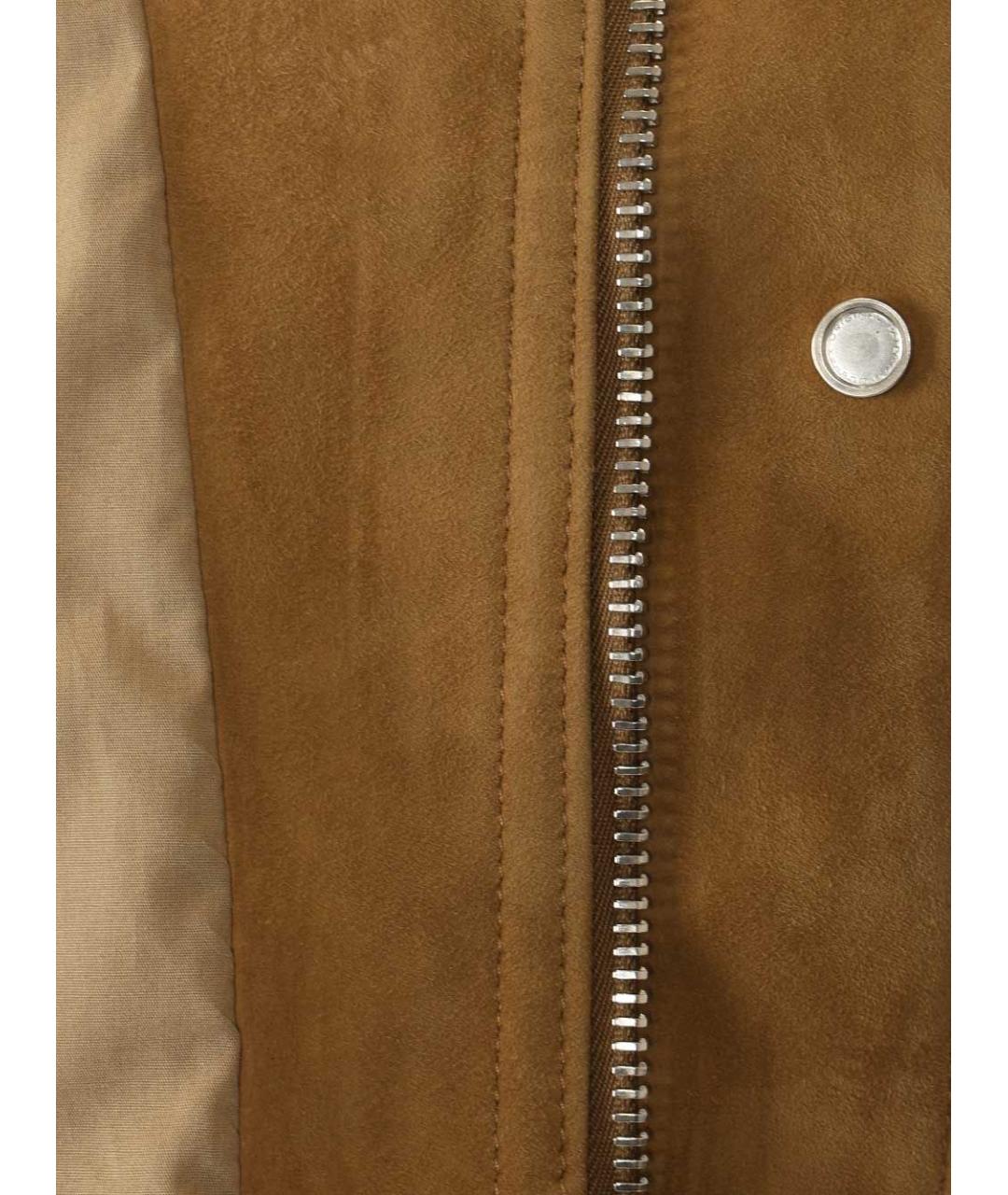 THE ATTICO Бежевая замшевая куртка, фото 8