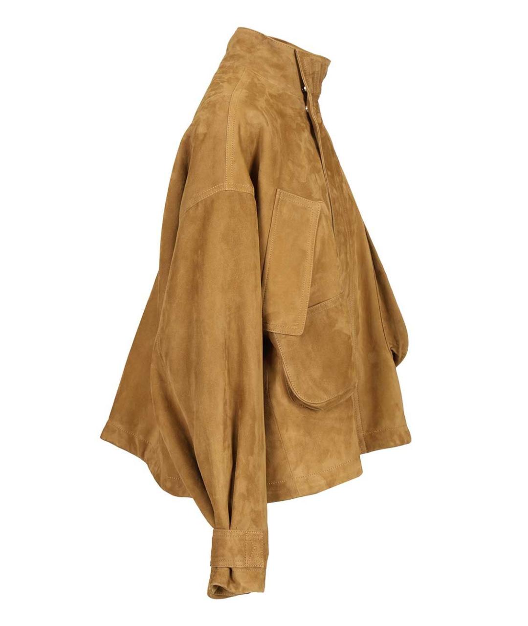 THE ATTICO Бежевая замшевая куртка, фото 3