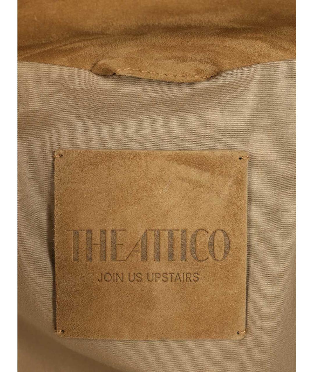 THE ATTICO Бежевая замшевая куртка, фото 7