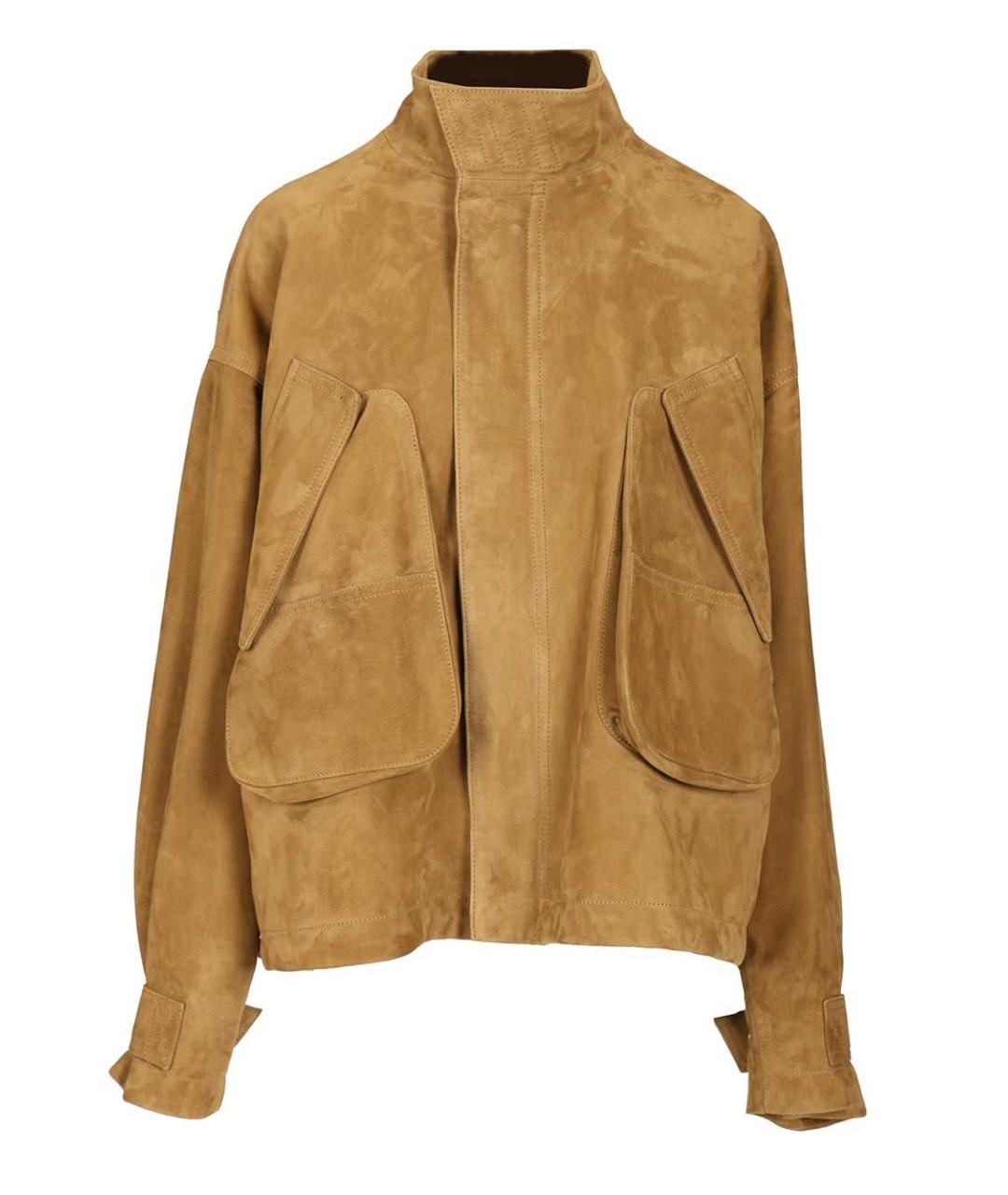 THE ATTICO Бежевая замшевая куртка, фото 1