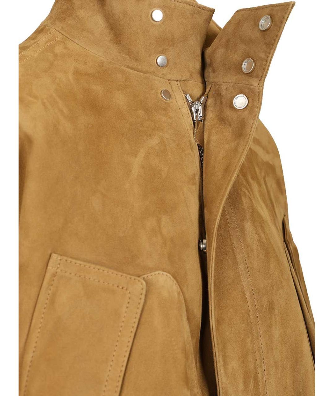 THE ATTICO Бежевая замшевая куртка, фото 4