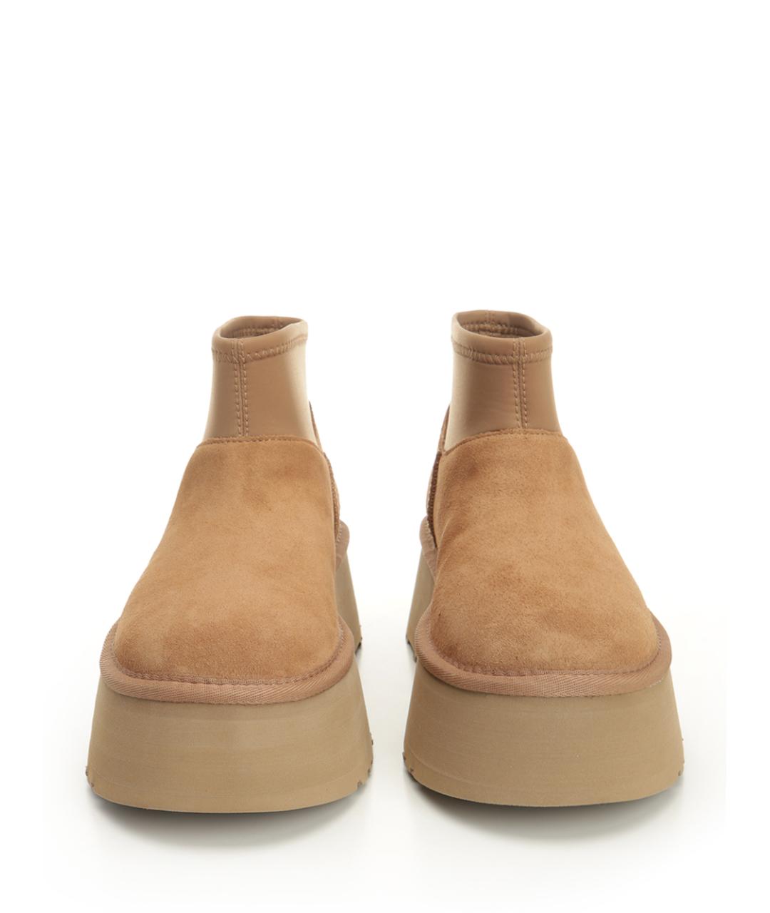 UGG AUSTRALIA Бежевые замшевые ботинки, фото 5