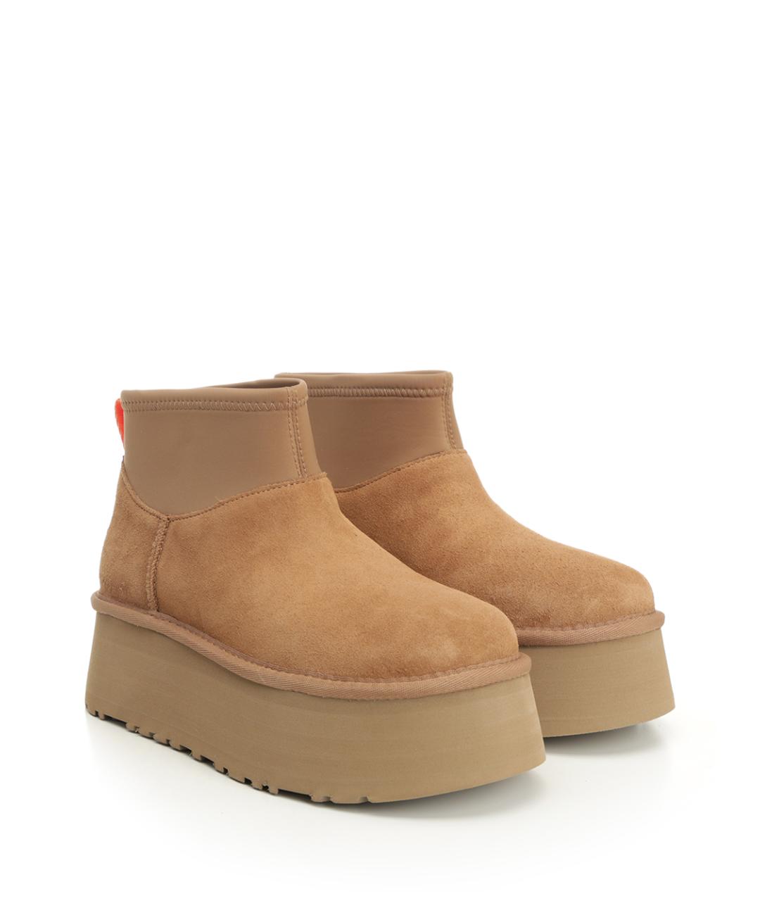 UGG AUSTRALIA Бежевые замшевые ботинки, фото 2