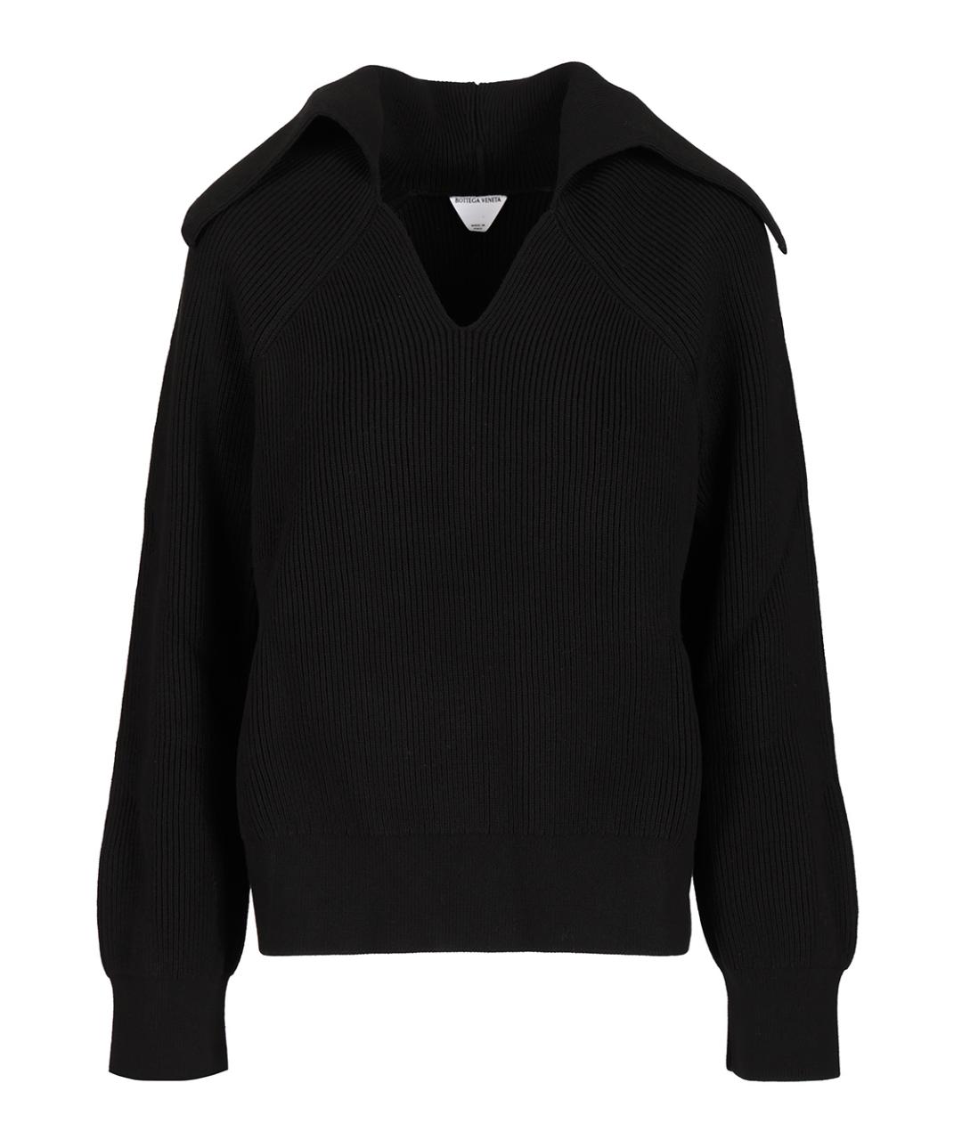 BOTTEGA VENETA Черный шерстяной джемпер / свитер, фото 1