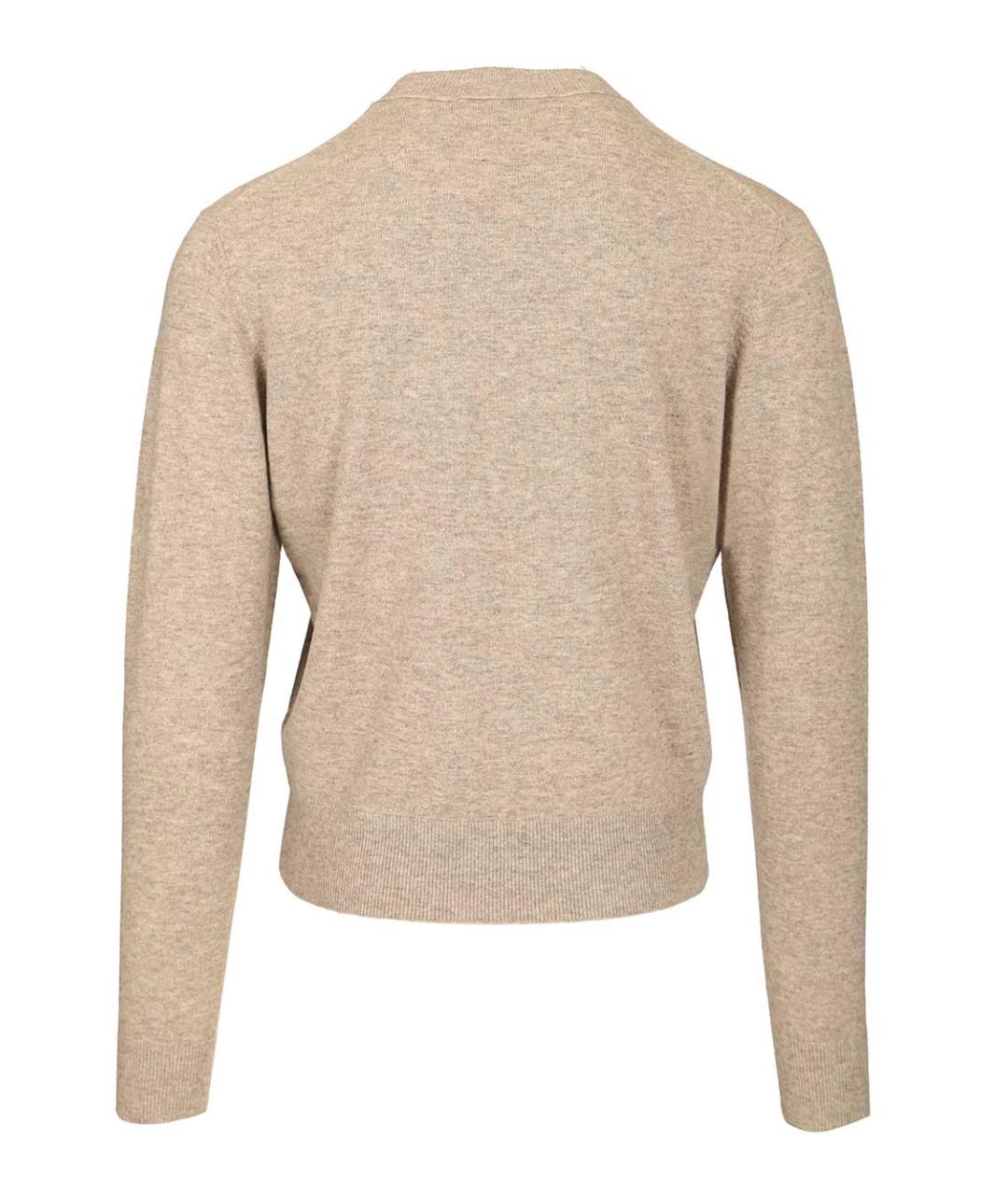 ACNE STUDIOS Бежевый шерстяной джемпер / свитер, фото 2