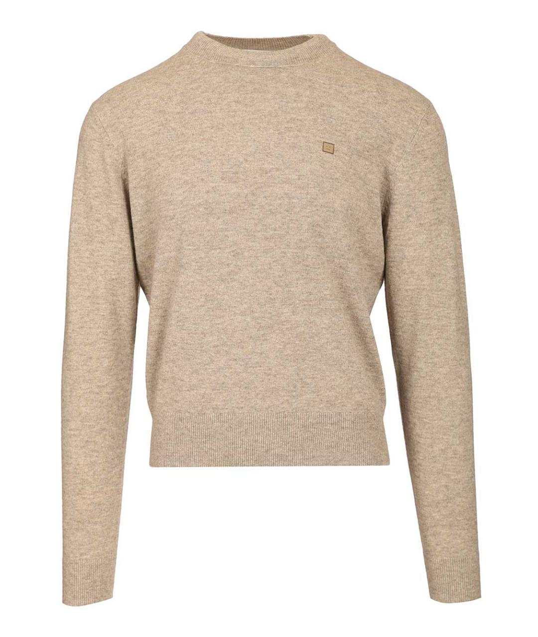 ACNE STUDIOS Бежевый шерстяной джемпер / свитер, фото 1