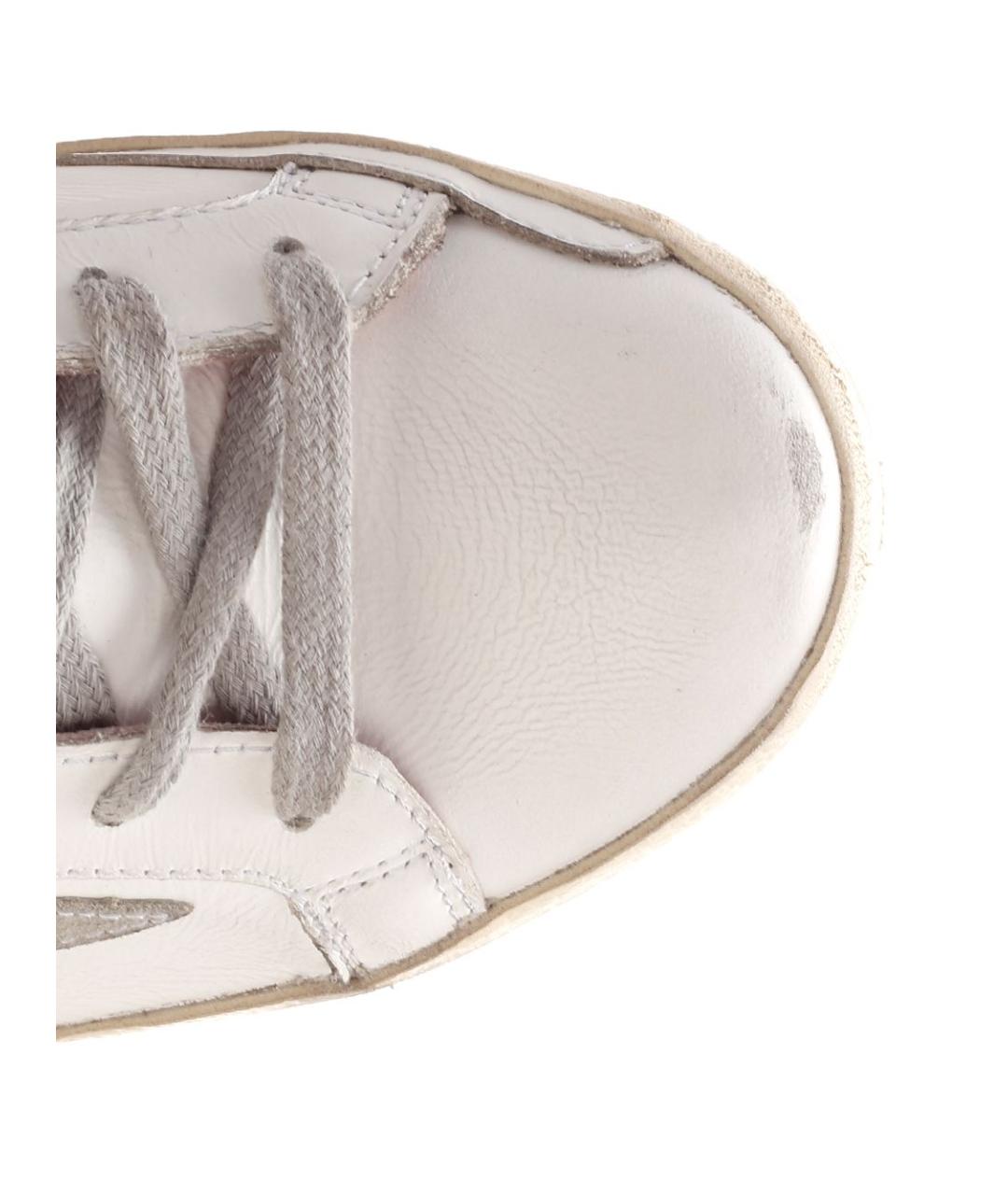 GOLDEN GOOSE DELUXE BRAND Белые кожаные кеды, фото 4