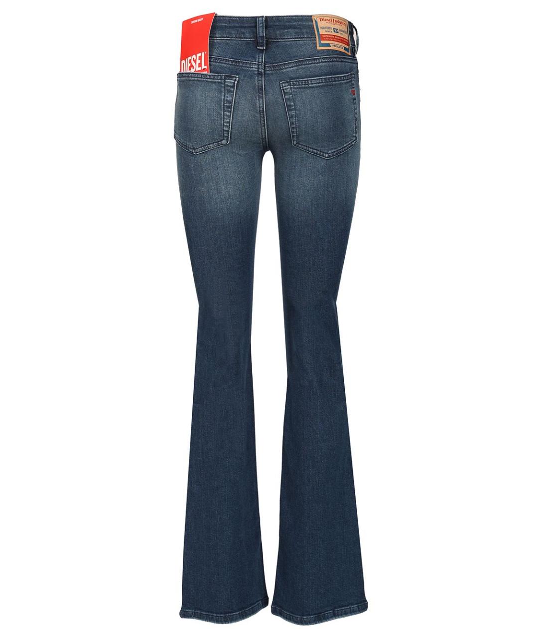 DIESEL Синие хлопко-эластановые джинсы клеш, фото 2