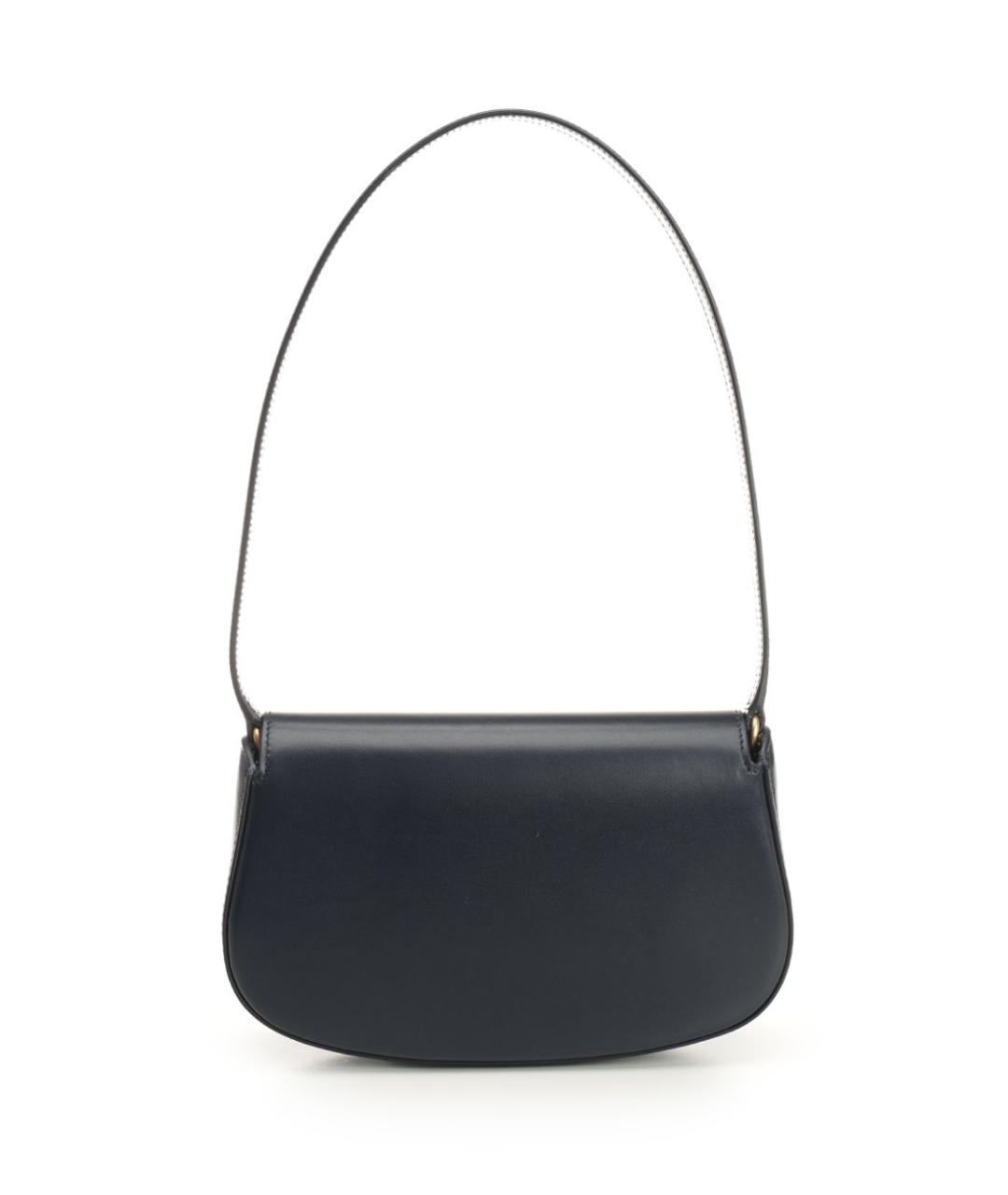 SAINT LAURENT Темно-синяя кожаная сумка через плечо, фото 3