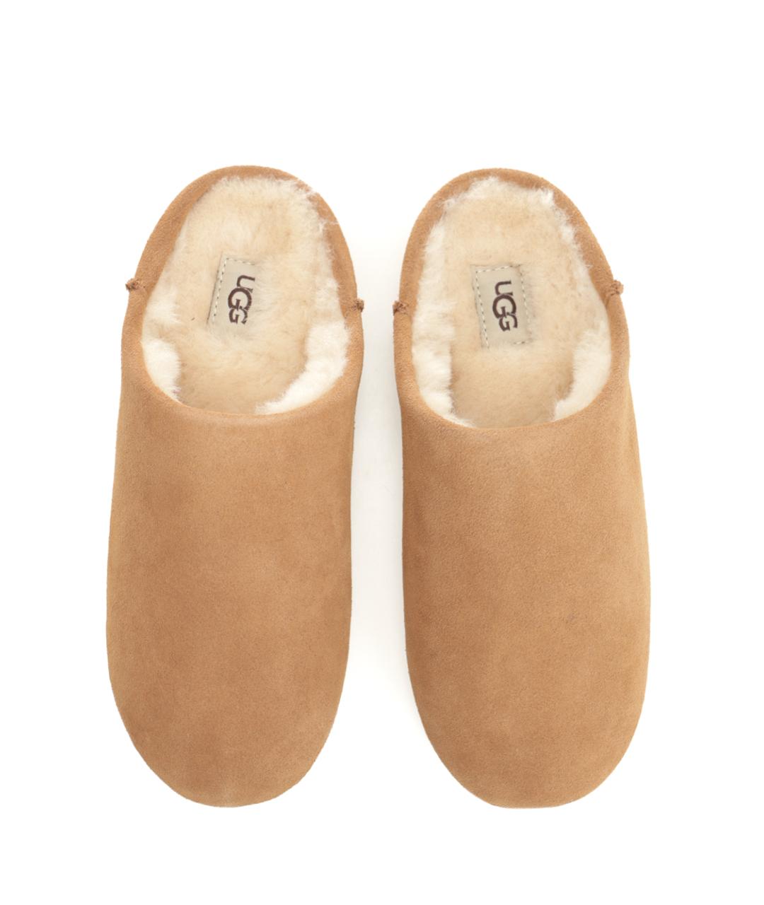 UGG AUSTRALIA Бежевые замшевые мюли, фото 5