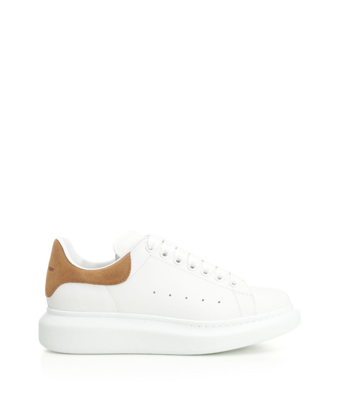 ALEXANDER MCQUEEN Белые кожаные кроссовки, фото 1