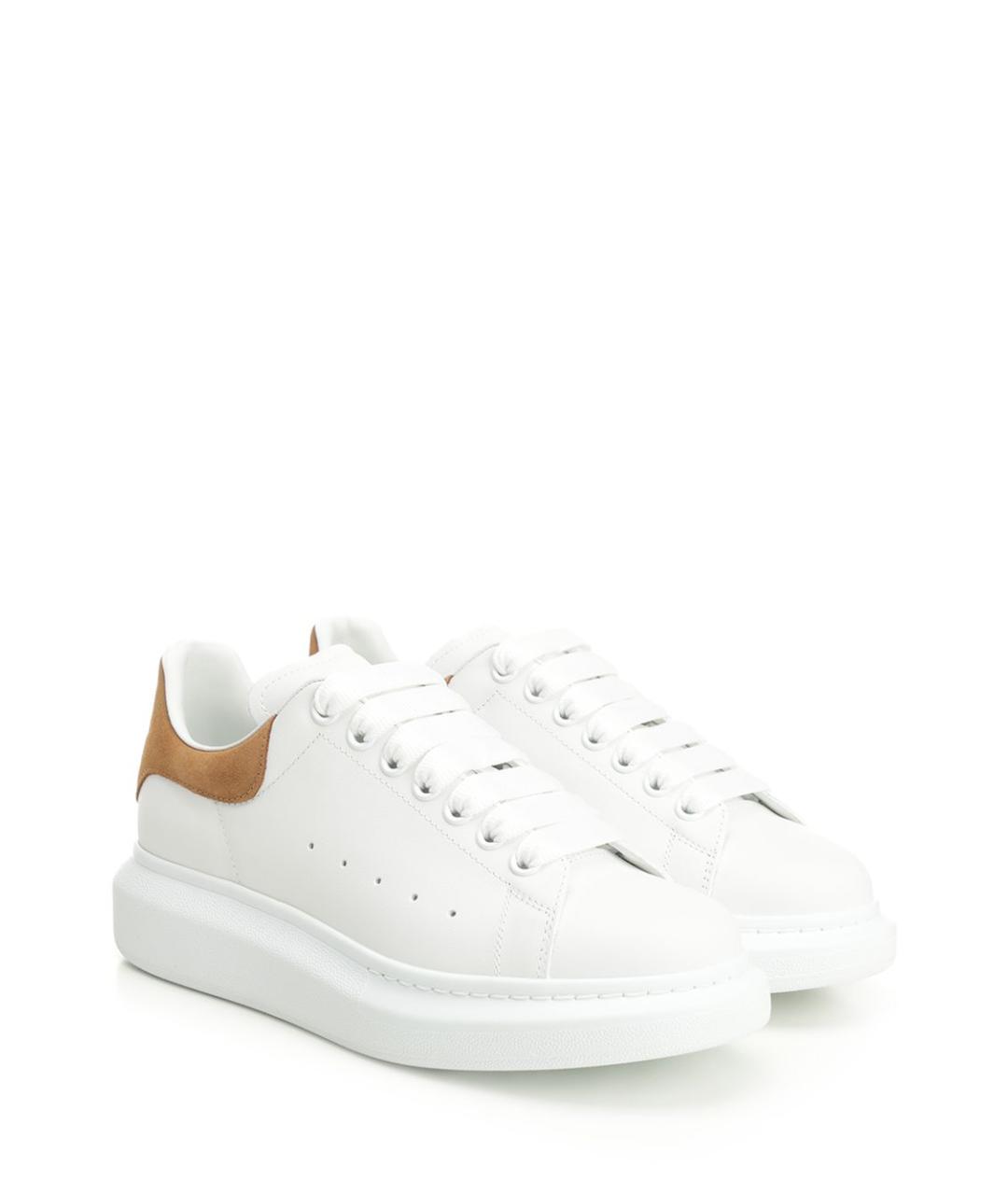 ALEXANDER MCQUEEN Белые кожаные кроссовки, фото 2