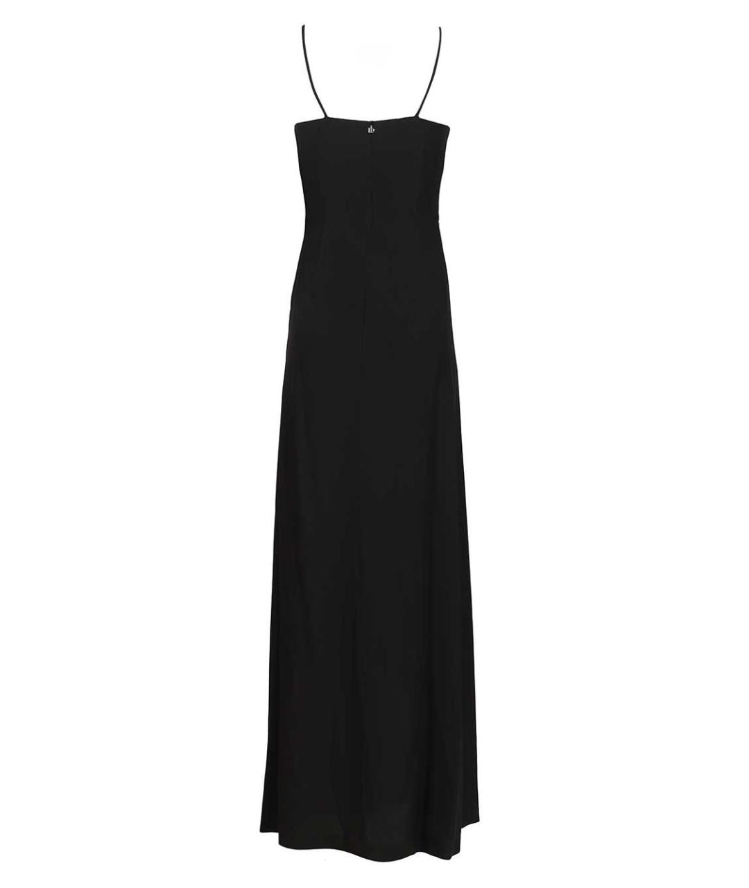 RAQUEL DINIZ Черное ацетатное вечернее платье, фото 2