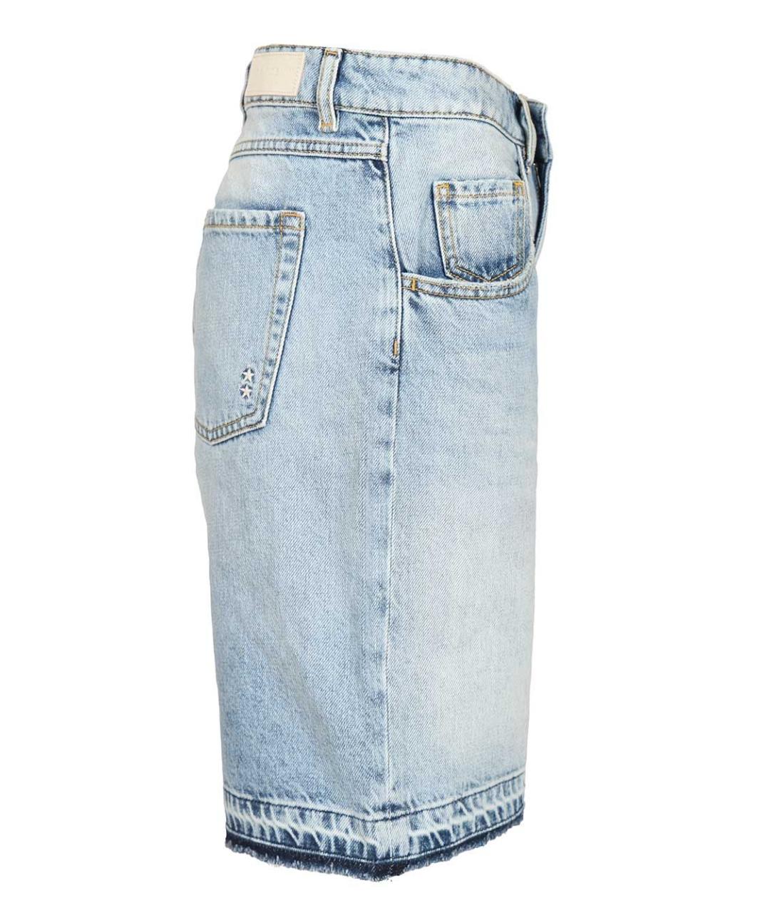 ICON DENIM Голубые хлопковые шорты, фото 3