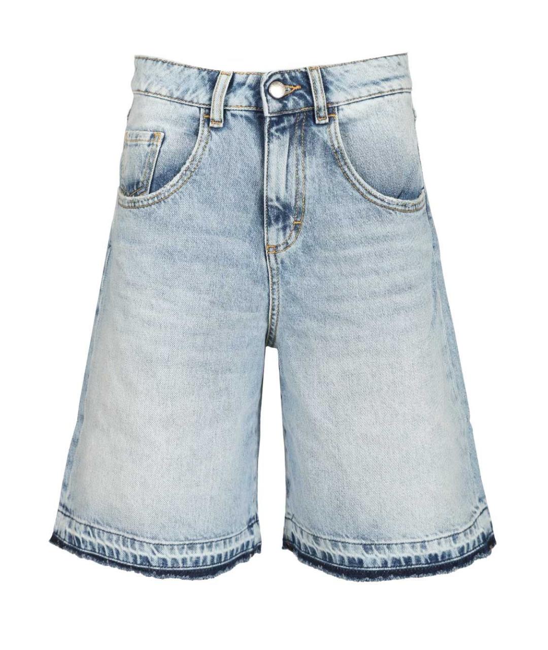 ICON DENIM Голубые хлопковые шорты, фото 1