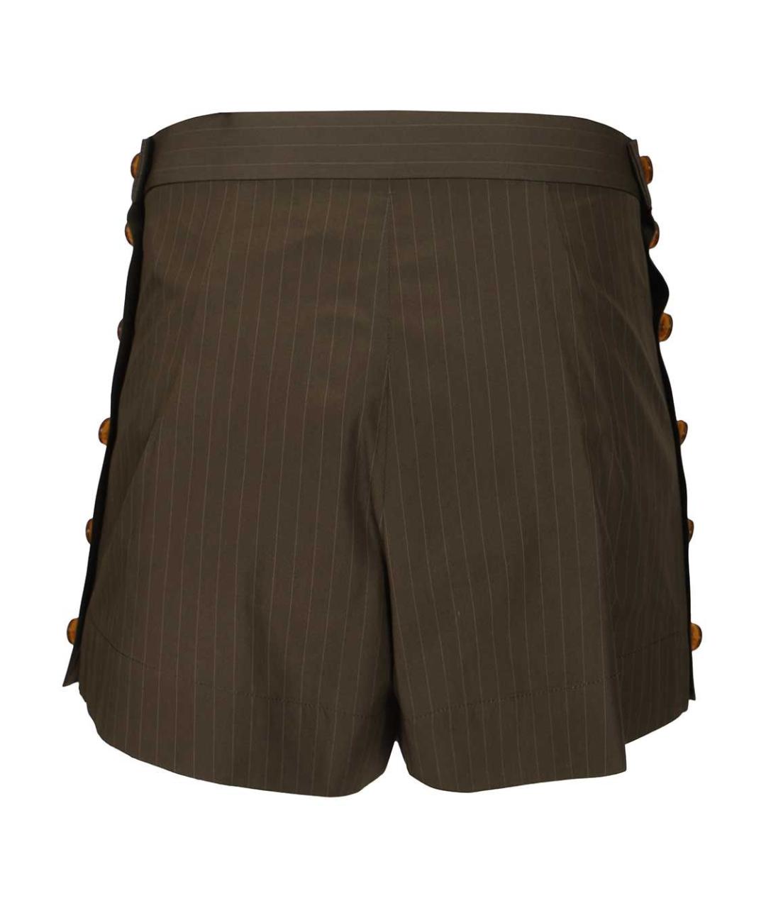 VIVIENNE WESTWOOD Зеленые хлопковые шорты, фото 2
