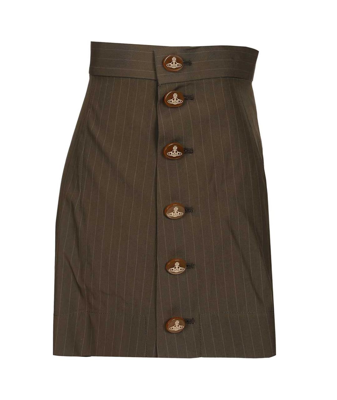 VIVIENNE WESTWOOD Зеленые хлопковые шорты, фото 3