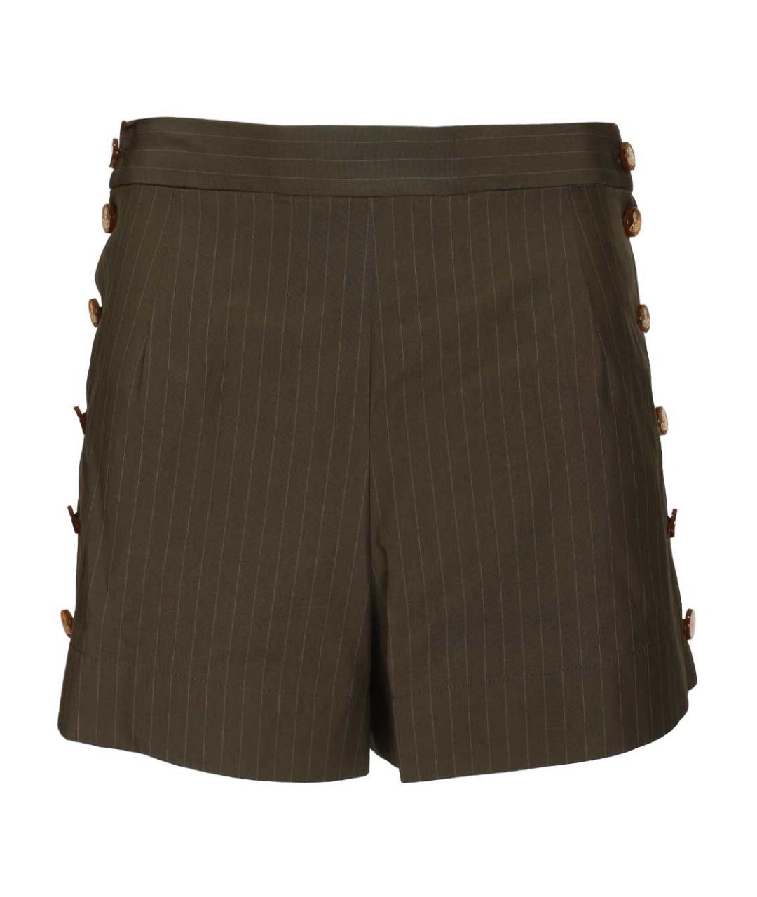 VIVIENNE WESTWOOD Зеленые хлопковые шорты, фото 1