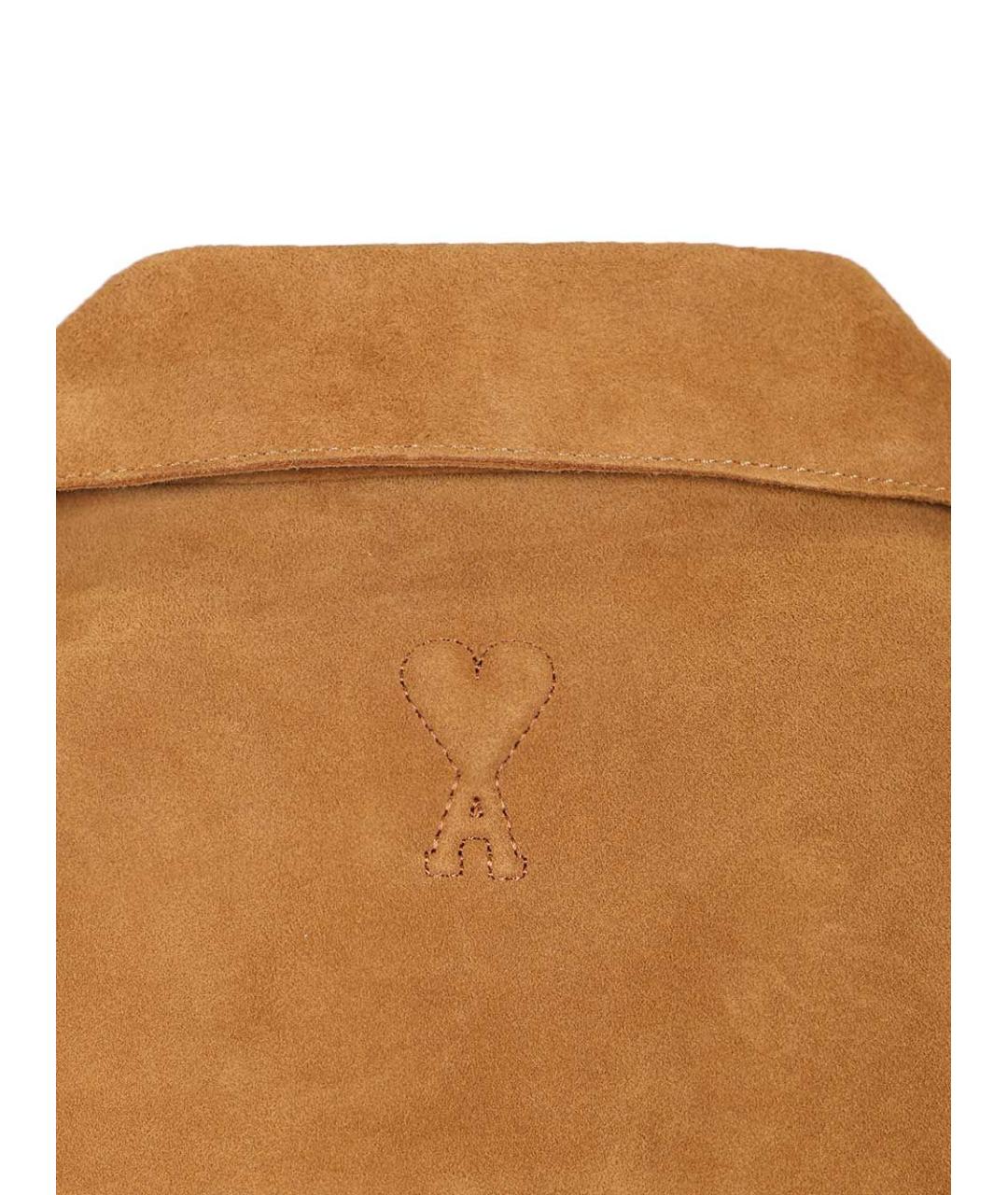 Ami Paris Коричневая замшевая куртка, фото 6